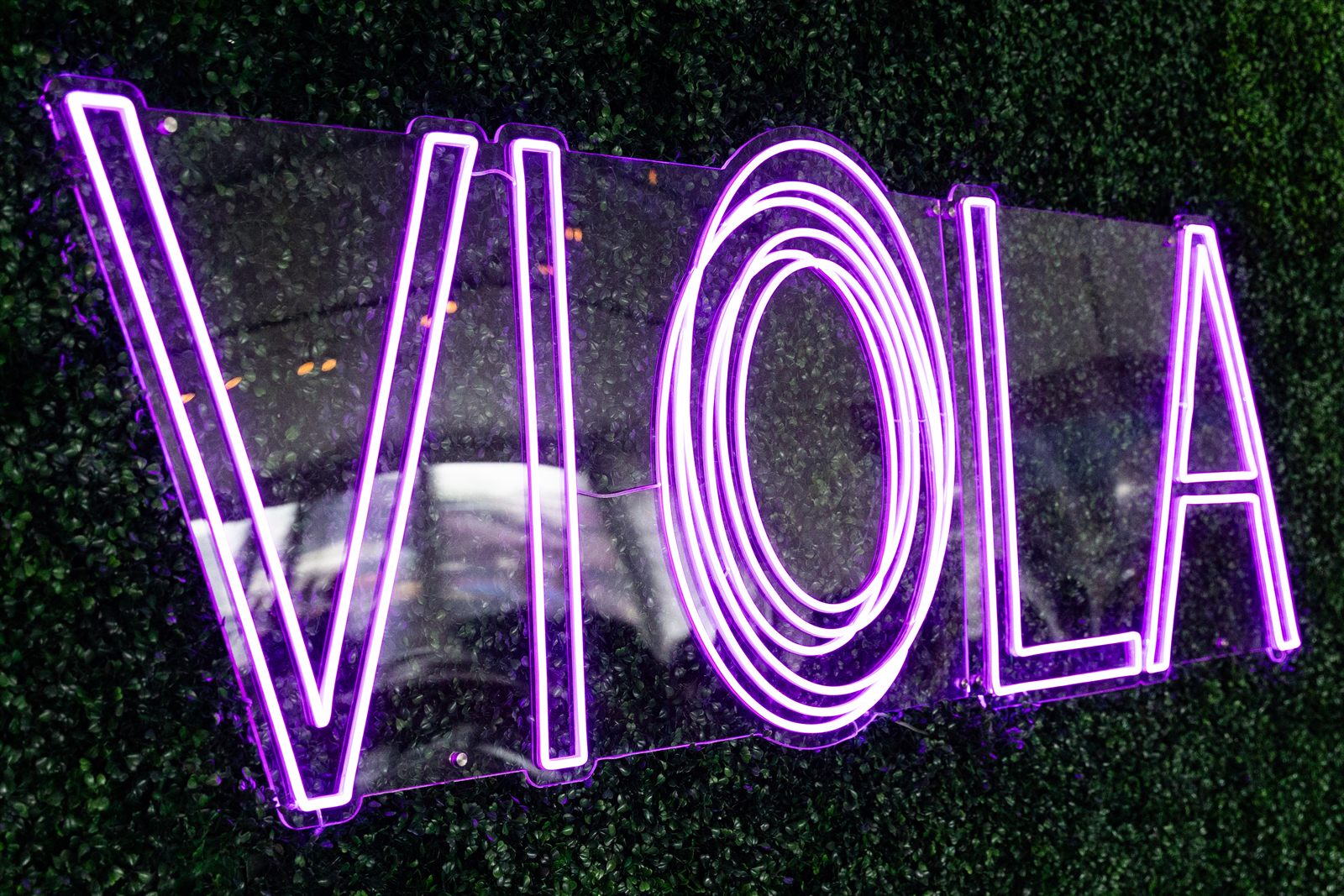 Viola neon sign